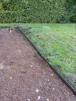 Pose de bordure